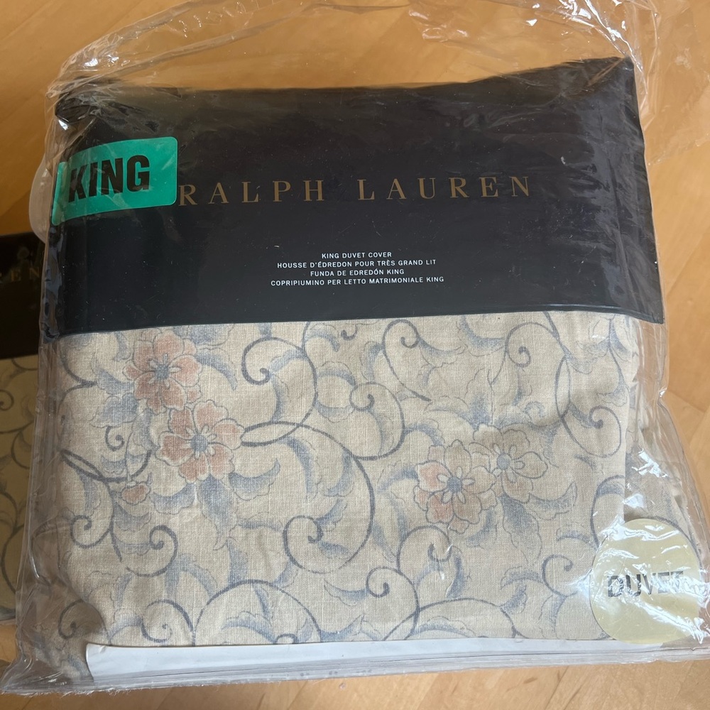 *NEW* RALPH LAUREN DUVET AND SHAMS